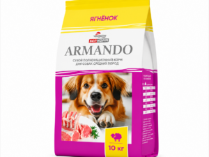 "ARMANDO" Корм сухой полнорационный для собак средних пород со вкусом ягненка, 10кг купить Минск