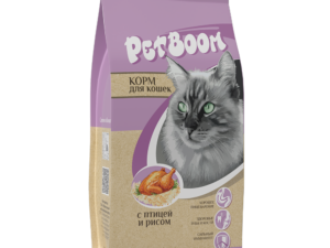"PetBoom" Корм для кошек с птицей и рисом полнорационный, 10кг купить Минск
