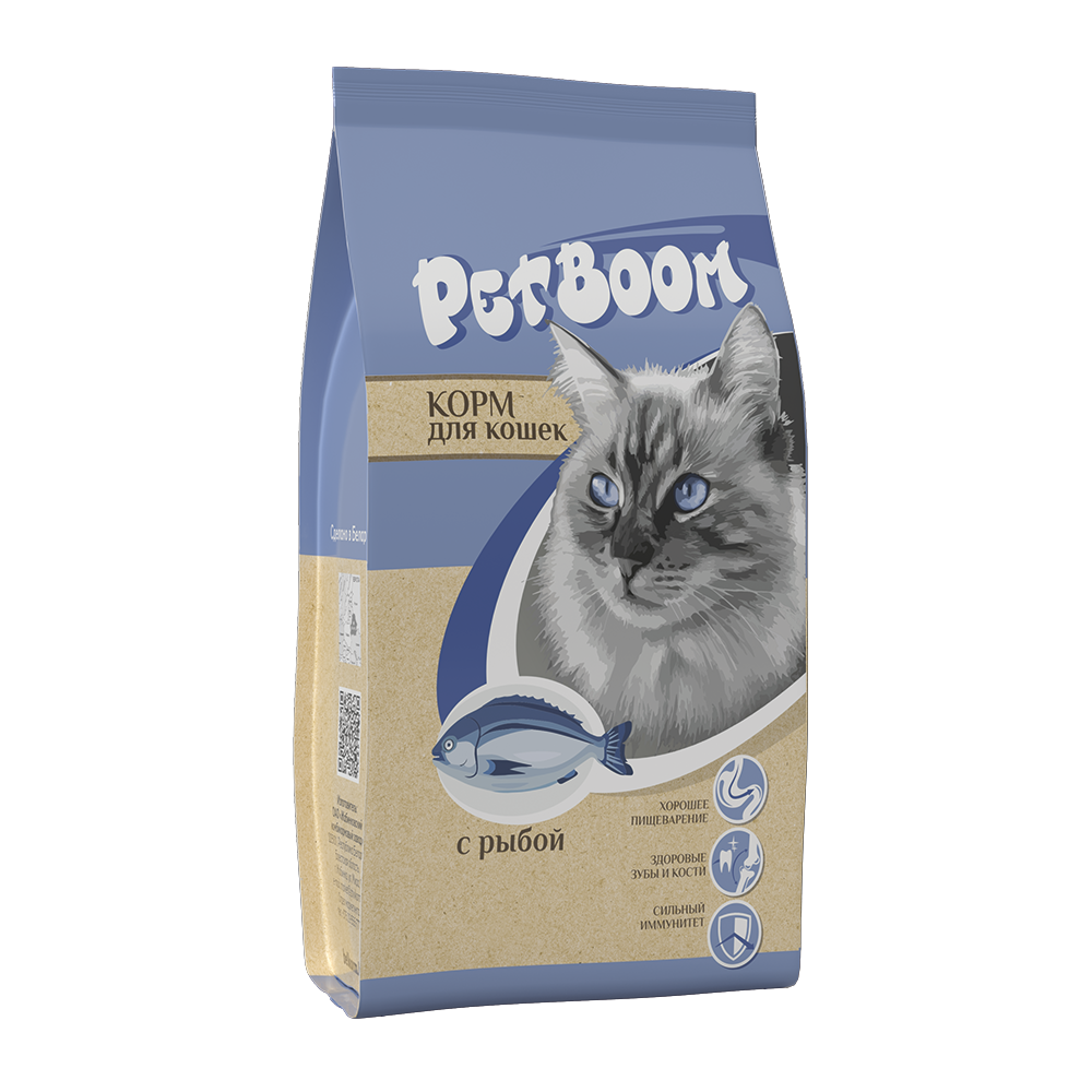 "PetBoom" Корм сухой для взрослых кошек с рыбой полнорационный, 10кг 1 "PetBoom" Корм сухой для взрослых кошек с рыбой полнорационный, 10кг купить Минск